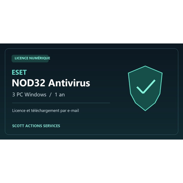 ESET NOD32 Antivirus — 3 PC / 1 an